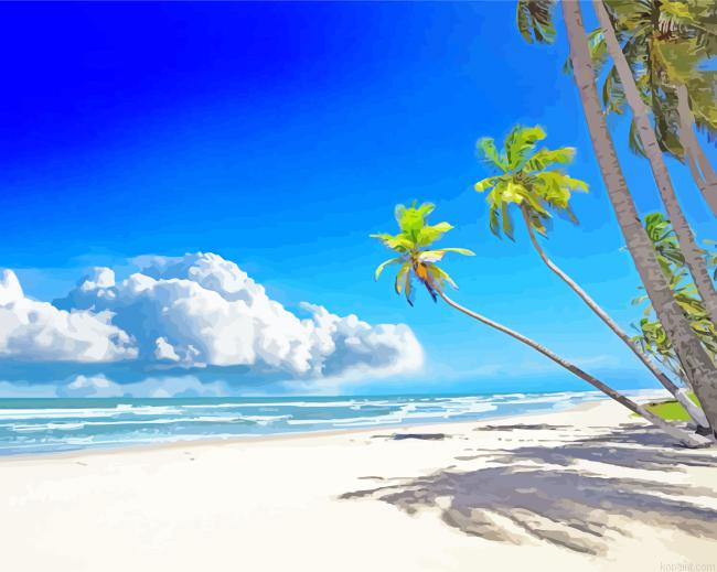 Sandy Beach Paint By Numbers