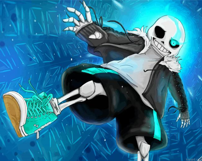 Sans Undertale Paint By Numbers