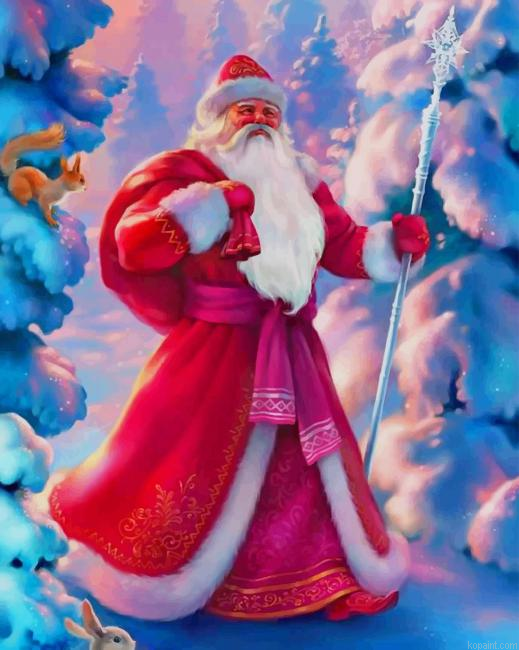 Santa Claus Christmas New Painting By Numberss.png