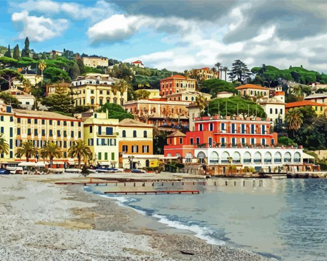 Santa Margherita Buildings Painting By Numberss.png