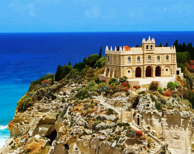 Santa Maria Dell Isola Tropea Paint By Numbers