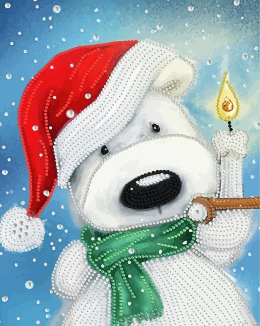 Santa Puppy Painting By Numberss.png