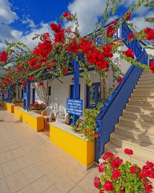 Santorini Greece Europe Paint By Numbers