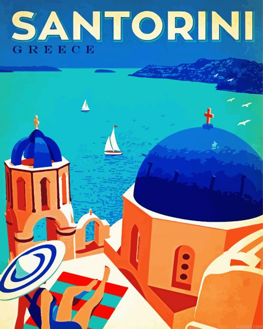 Santorini Greece Poster Painting By Numberss.png