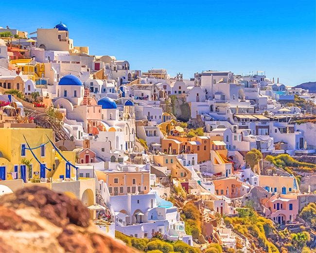 Santorini Thera Greece New Painting By Numberss.png