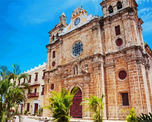 Santuario De Sanpedro Claver Columbia Paint By Numbers