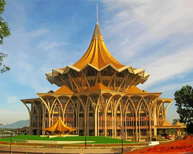 Sarawak State Legislative Assembly Kuching Painting By Numberss.png