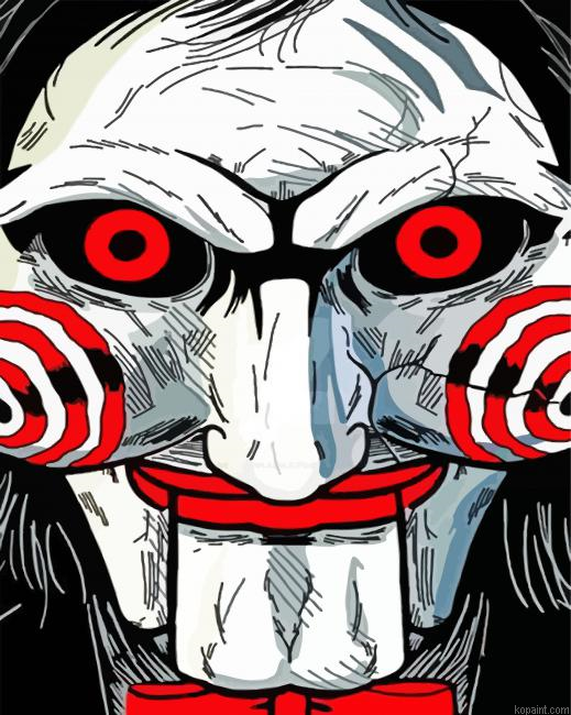 Saw Movie Close Up Face Painting By Numberss.png