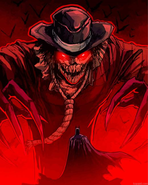 Scarecrow Skull Paint By Numbers