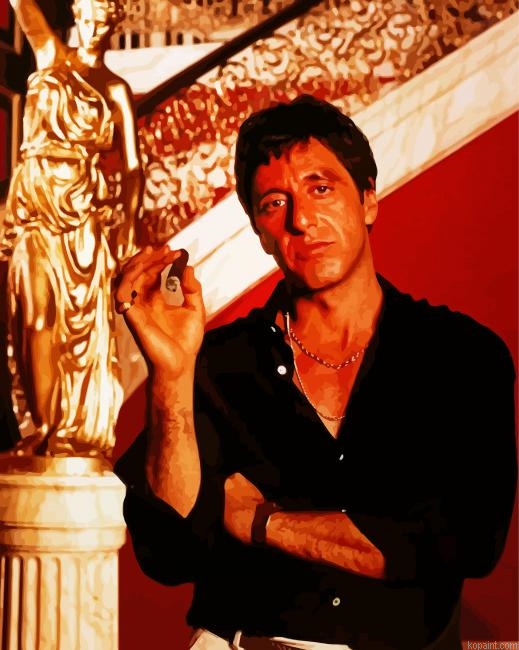 Scarface Drama Film Painting By Numberss.png