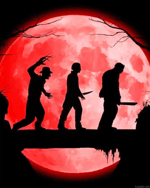 Scary Halloween Characters New Painting By Numberss.png