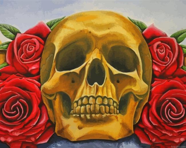 Scary Skulls And Roses Painting By Numberss.png
