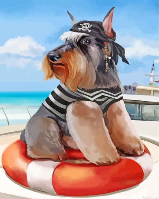 Schnauzer Pirate Painting By Numberss.png