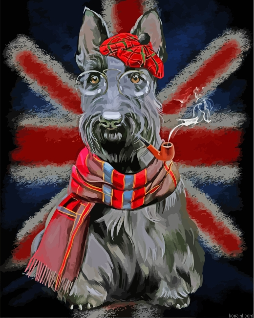 Schnauzer Sherlock Holmes Painting By Numberss.png