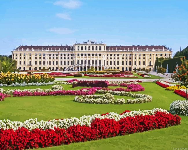 Schonbrunn Palace Wien Paint By Numbers.png