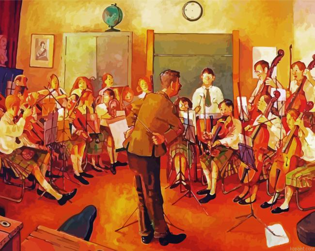 School Orchestra Paint By Numbers