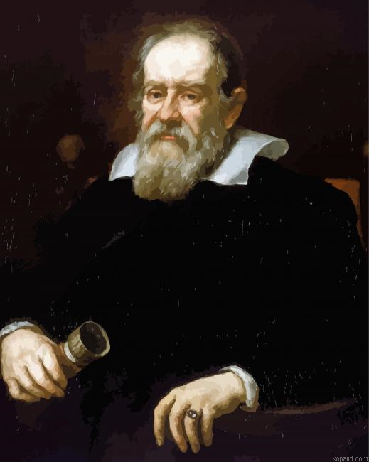 Scientist Astronomer Galileo Galilei Paint By Numbers