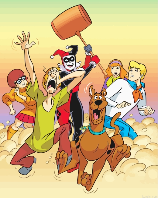 Scooby Doo Team Painting By Numberss.png