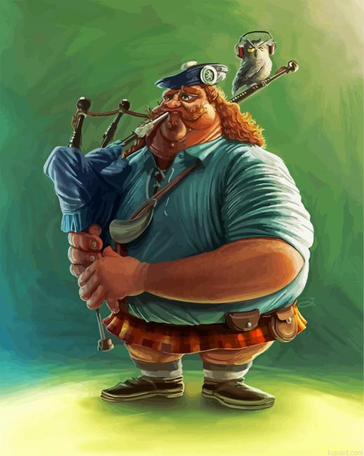 Scotish Bagpipe Player Painting By Numberss.png