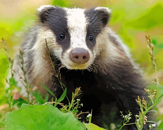 Scotland Badger Painting By Numberss.png