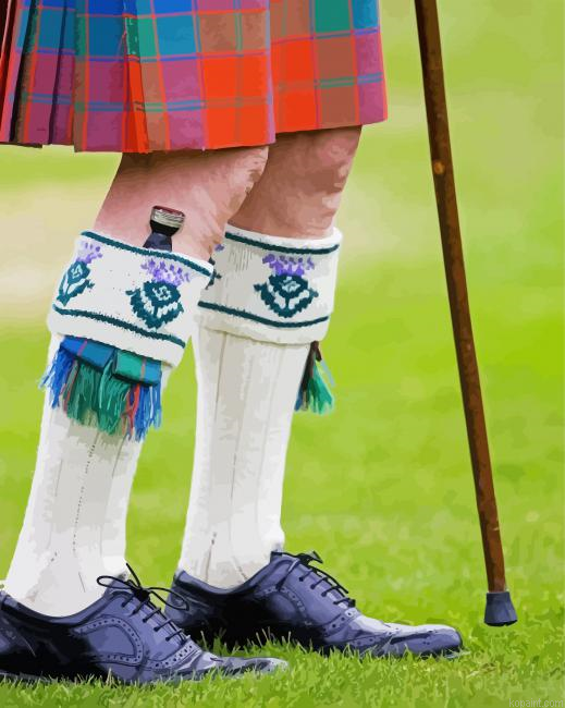 Scotland Traditional Kilt Paint By Numbers