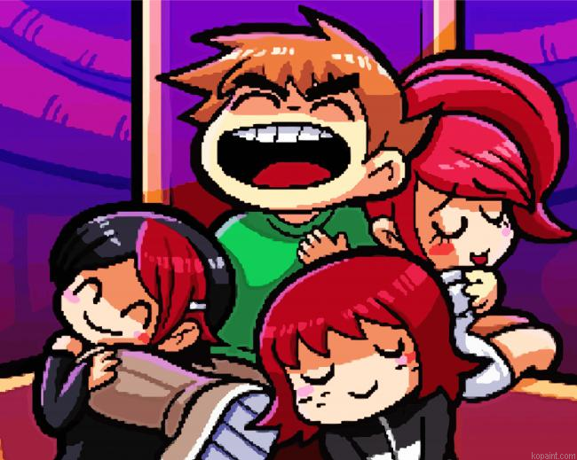 Scott Pilgrim Vs The World Painting By Numberss.png