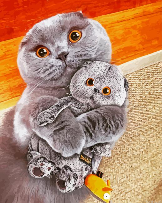 Scottish Fold Cats Painting By Numberss.png