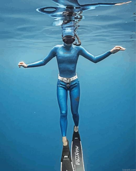 Scuba Paint By Numbers