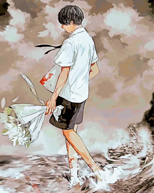 Sea Boy Art Painting By Numberss.png