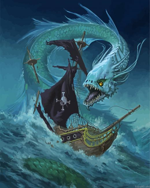 Sea Dragon Paint By Numbers