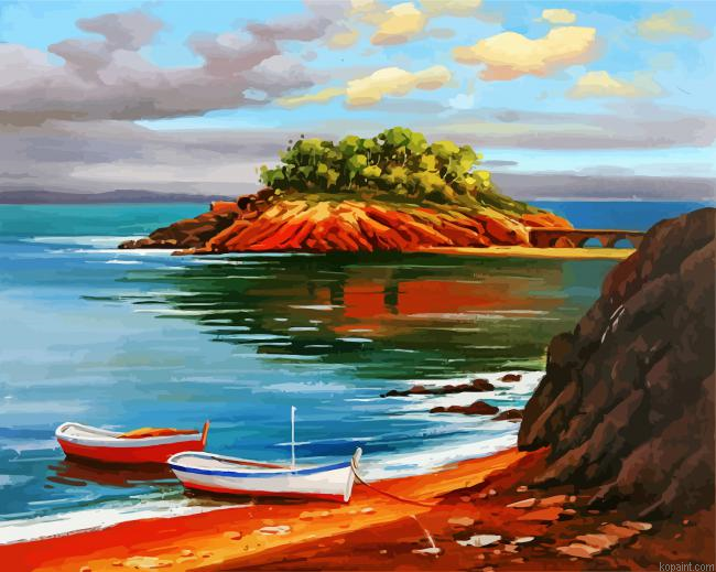 Sea Island Painting By Numberss.png