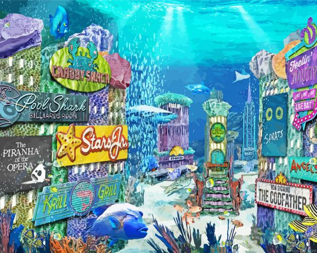 Sea Life Aquarium Painting By Numberss.png