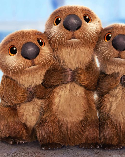 Sea Otters Painting By Numberss.png