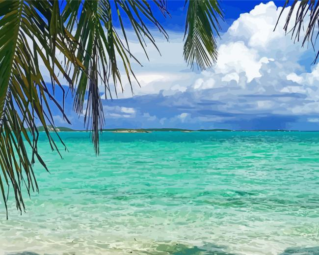 Sea View In The Bahamas Painting By Numberss.png