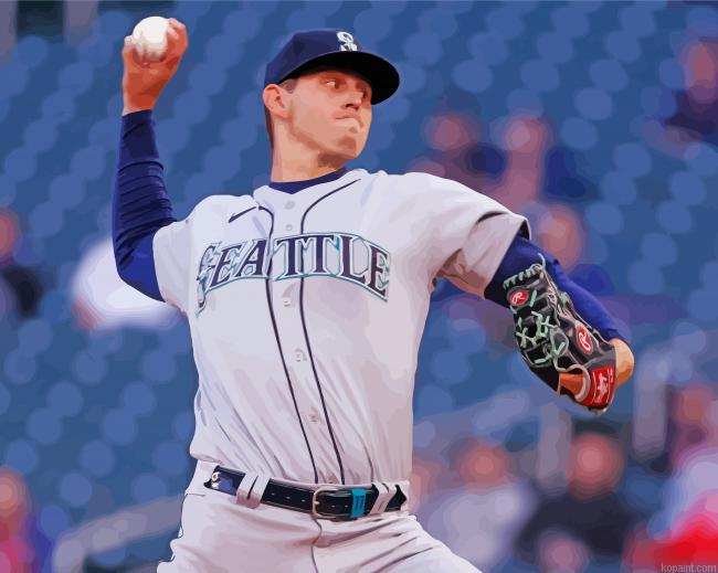 Seattle Mariners Baseball Player Painting By Numberss.png