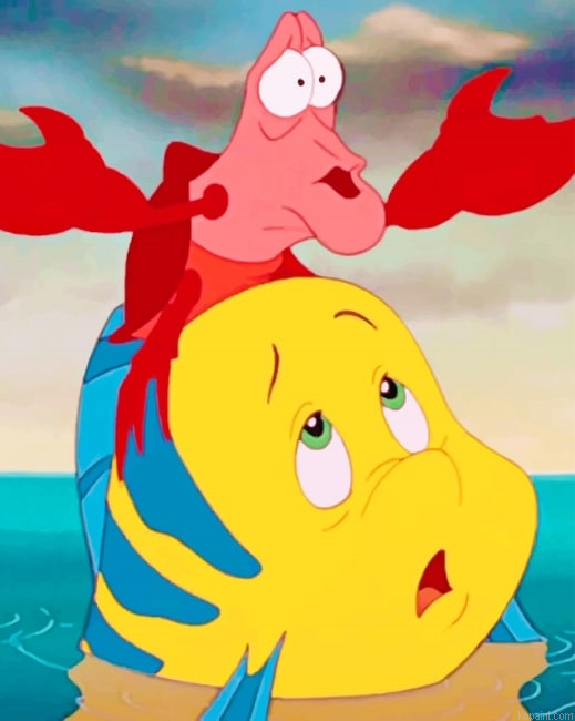 Sebastian And Flounder New Painting By Numberss.png