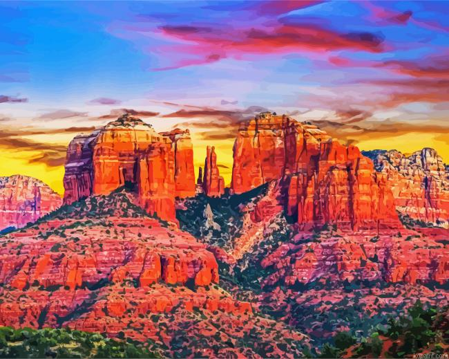 Sedona Arizona Mountains Painting By Numberss.png