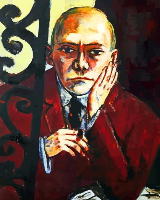 Selbstbildnis In Der Bar By Beckmann Max Paint By Numbers.png