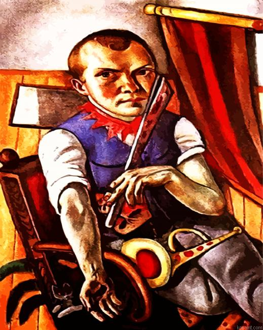 Self Portrait As A Clown By Beckmann Paint By Numbers.png