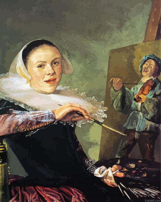 Self Portrait By Judith Leyster Paint By Numbers