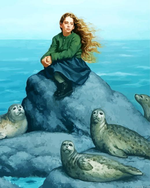 Selkie Girl Art Painting By Numberss.png