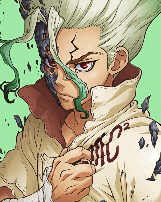 Senku Ishigami Dr Stone Anime Paint By Numbers