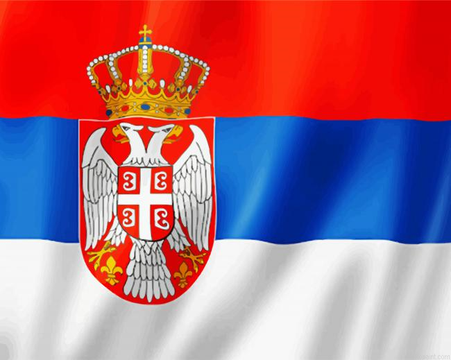 Serbia State Flag Painting By Numberss.png