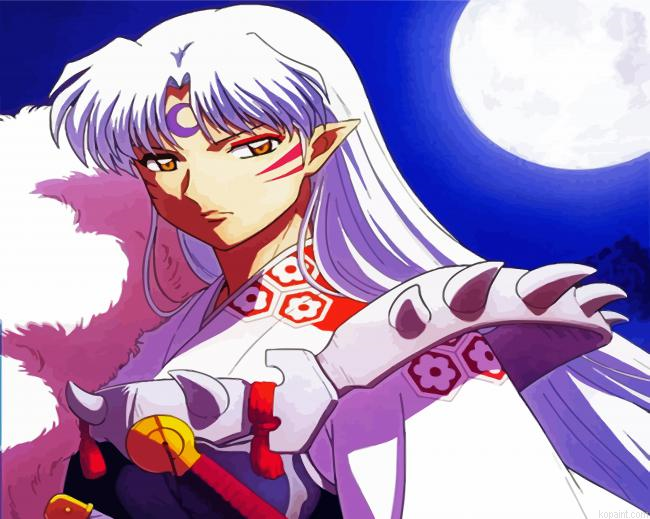 Sesshomaru InuYasha Animation Paint By Numbers