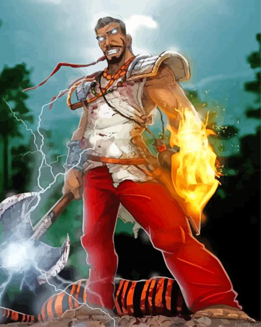 Shango God Of Thunder Painting By Numberss.png
