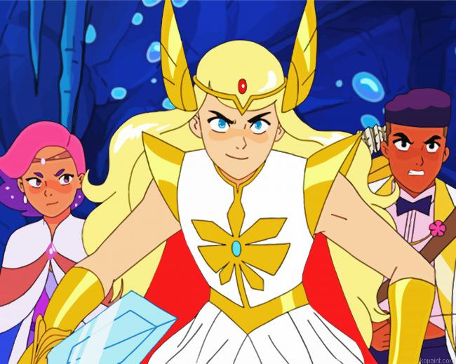 She Ra And The Princesses Of Power Anime Painting By Numberss.png