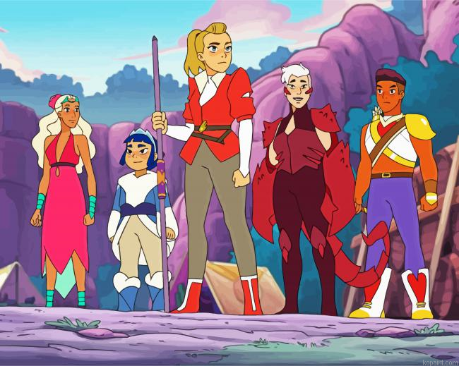 Shera And The Princesses Of Power Animation Painting By Numberss.png