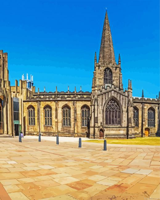 Sheffield Cathedral Paint By Numbers