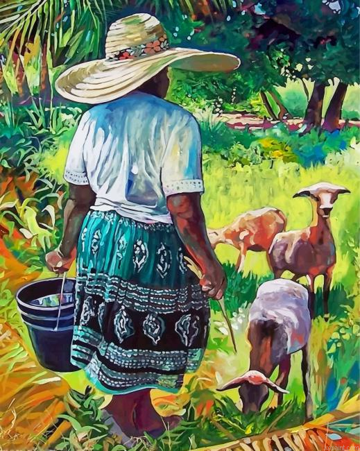Shepherd Woman Painting By Numberss.png