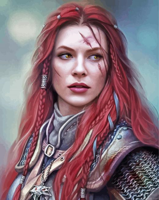 Shieldmaiden Art Paint By Numbers